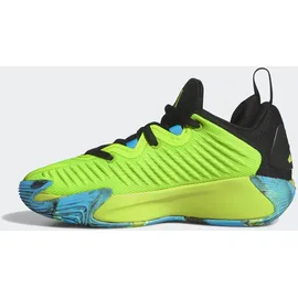 adidas Basketballschuh ADIDAS PERFORMANCE "ADIDAS INITIATION KIDS", Mädchen, Gr. 37, lucid lemon, core schwarz, lucid aquamarine, Textil, Schuhe, für Kinder & Jugendliche