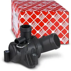 Febi Bilstein Thermostat 87° mit Gehäuse, Dichtung, Schalter [Hersteller-Nr. 37181] für Mercedes-Benz