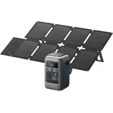 Anker SOLIX C300 DC Portable Power Station & Power Bank with 60W Solar Panel, 288Wh LiFePO4 Battery, 300W Solar Generator, for Camping, Outdoors, Travel & Emergency