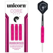 Unicorn Information System Unicorn Core Plus Rubberised Pink Steel Darts 24 g)