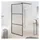 vidaXL Duschwand für Walk-In Dusche 100x195 cm ESG Mattiert Schwarz