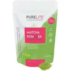 PURELITE Matcha vegan ohne Zucker mit Erythrit & Stevia