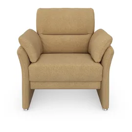 DOMO collection Sessel Pina Feinstruktur 99 x 95 x 88 cm Beige