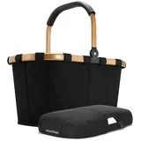 REISENTHEL® Einkaufskorb carrybag, Picknickkorb Abdeckung Korb Tragetasche schwarz