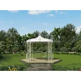 vente-unique Gartenpavillon 3 x 3 m Weiß