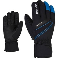 ZIENER Herren Handschuhe GUNAR GTX glove ski, black.persian blue, 8,5