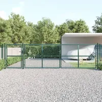vidaXL Gartentor 500 x 175 cm Grün/Stahl