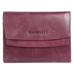 Geldbörse CHIEMSEE, lila (hellviolett), Leder, unifarben, leicht glänzend, casual, Kleinlederwaren, echt Leder