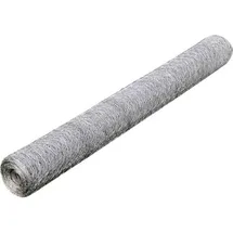 vidaXL Maschendrahtzaun 25 x 75 cm Silber/Stahl