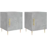 vidaXL Nachtschrank 40 x 40 x 50 cm Grau