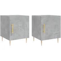 vidaXL Nachtschrank 40 x 40 x 50 cm Grau