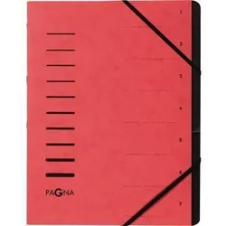 Pagna Ordnungsmappe 40058-01 7Fächer Pressspan rt