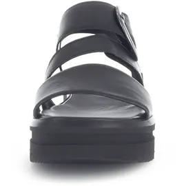 Gabor Plateau-Sandalette Damen Schwarz 36