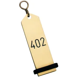Contacto Hotel-Schlüsselanhänger, gold