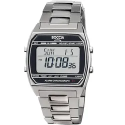 Boccia 3738-05 Digital Armband-Uhr Titan Grau