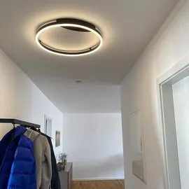 s.luce Ring 2-flammig Alu-Gebürstet Ø 40 cm