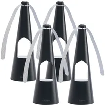 casativo 4er-Set 2-Flügel Insektenwedler mit LED-Beleuchtung, Batterie & USB: Sanfte, effektive Fliegenabwehr für Tisch & unterwegs, flexibel beim Essen & Outdoor