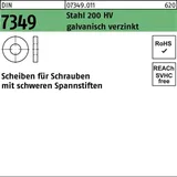 OEM Scheibe DIN 7349 3,2x 9x 1 Stahl 200HV galv.verz. 1000 Stück