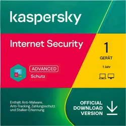 Kaspersky Internet Security 1 PC - 1 Jahr ESD