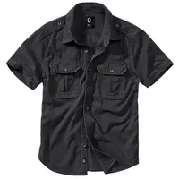 Brandit Textil Vintage Kurzarmhemd Black 7XL