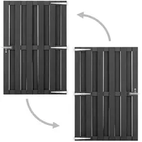 vidaXL WPC Gartentor 100 x 150 cm grau