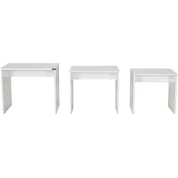 Skye Decor, SHP- SHPADR, Weiß, Couchtische, 42x45x36 cm, 100% Melaminbeschichtete Partikelplatte
