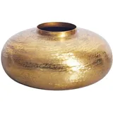 Riess-Ambiente Riess Ambiente Moderne Deko Vase Abstract Orient 35cm Gold rund Metall Hammerschlag-Design