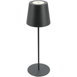 Briloner - LED Tischlampe kabellos Touch, höhenverstellbar, Nachttischlampe, Leselampe, Campinglampe, Tischleuchte, Akku Lampe, Outdoor Lampe, 36x10,5 cm, Anthrazit