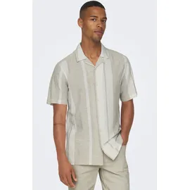 Only & Sons Kurzarmhemd Braun XL