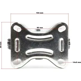 Wiltec Bockrollen Set 2x 100 kg