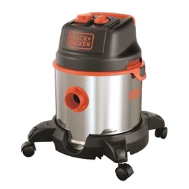 Black & Decker BLACK+DECKER Nass und Trockensauger BXVC20XTE mit Integrierte Steckdose für Elektrowerkzeug (1400 W, 20 Liter)