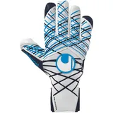 Uhlsport Absolutgrip Tight HN Torwarthandschuhe weiß/schwarz/fluo blau 12