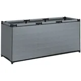 vidaXL Aufbewahrungsbox Grau 105x34,5x45 cm Stoff