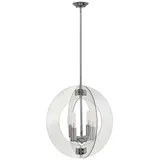 Elstead Lighting Kronleuchter Pendellampe Hängeleuchte Chrom B 63 cm Esszimmerleuchte 4 Flammig