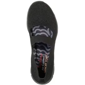 SKECHERS Damen technisiert gestrickt, (Seager-Power Hitter-Engineered Knit Mary Jane), schwarz/schwarz, 35 EU