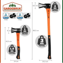 Gardebruk Axt Beil Set
