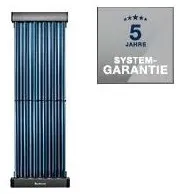 Buderus Logaplus Paket S82, 8x Vakuumkollektor SKR10 Aufdach-Montage, WW-Speicher HS750-B, WW-Speicher SM200, Blau 7739606377