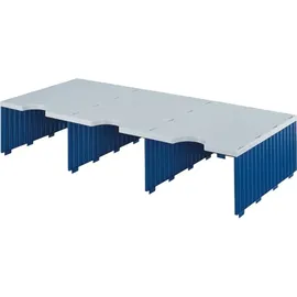 Styro Styrodoc Jumbo Trio Sortierstation Blau/Grau