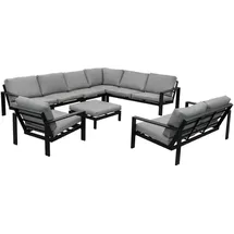 Home Deluxe RIO XXL Set 7-tlg. Grau/Schwarz