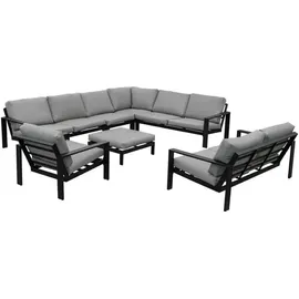 Home Deluxe RIO XXL Set 7-tlg. Grau/Schwarz