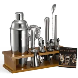 VEVOR Cocktail Shaker 18-tlg. Barkeeper Set Edelstahl Bar Getränke Mixer