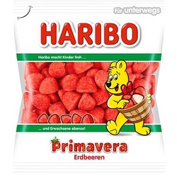 HARIBO Primavera Erdbeeren Schaumzucker 100,0 g
