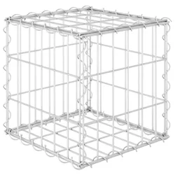 vidaXL Würfel-Gabionen-Hochbeet Stahldraht 30x30x30 cm
