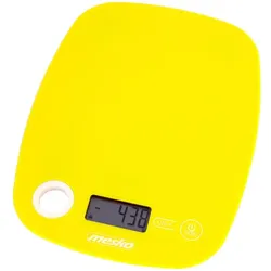 Mesko MS 3159 Küchenwaage digital 5kg LCD Display Tara Funktion Digitalwaage gelb