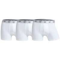 CR7 CRISTIANO RONALDO Herren Enganliegende Boxershorts (3er-Pack), Weiß, L