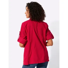 Casual Looks Blusenjacke CASUAL LOOKS, Damen, Gr. 54, rot, 100% Baumwolle, Jacken Blusenjacke
