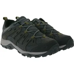 MERRELL Alverstone 2 Gore-Tex Herren Wanderschuhe wasserdichte GTX Outdoor-Schuhe mit Wechselfußbett J037167 Grau/Braun - 43
