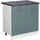 Vicco Schubladenschrank R-Line 80 x 60 x 81,6 cm Blau-Grau