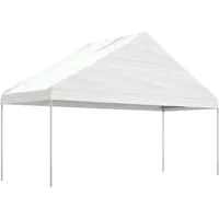 VidaXL Pavillon mit Dach Weiß 5,88x2,23x3,75 m Polyethylen