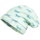 Playshoes Fleece-Beanie Pferde türkis 51 cm